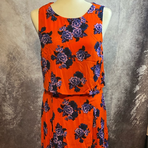 MINKPINK orange and purple sleeveless dress - Picture 2 of 6